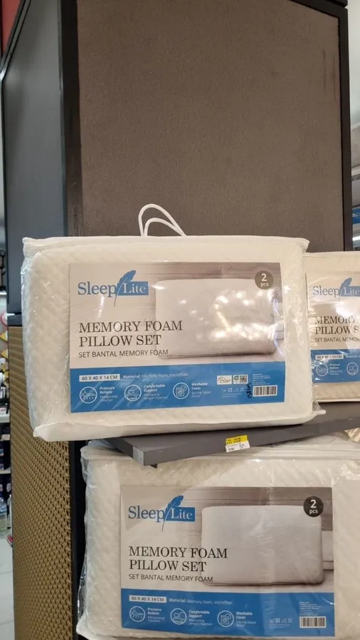 подушки Memory Foam Sleep Lite, набор 2 шт, 60×40×14