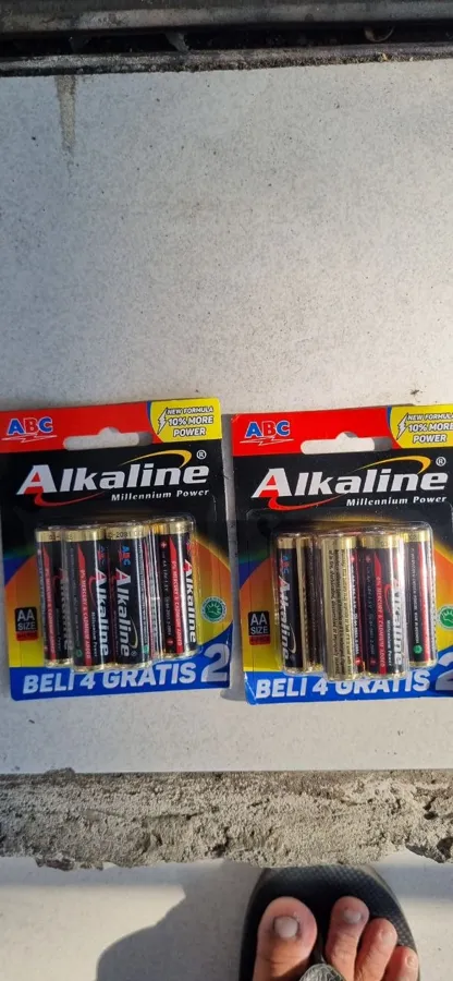 батарейки AA, ABC Alkaline
