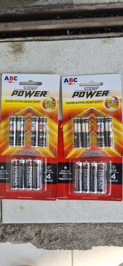 батарейки AAA, ABC Super Power