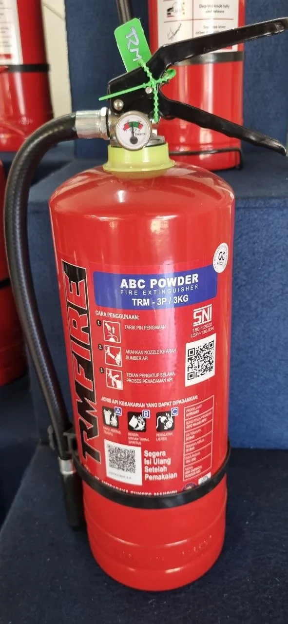 огнетушитель порошковый ABC TRM Fire TRM-3P, 3 кг, с сертификатом SNI